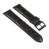 st21.1.5.mb Black & Blue Crocodile Embossed Leather Watch Band