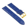 st21.5.5.yg Angle Blue Crocodile Embossed Leather Watch Band