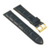 st21.5a.5a.yg Angle Midnight Blue Crocodile Embossed Leather Watch Band
