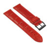 st21.6.6.mb Angle Red Crocodile Embossed Leather Watch Band