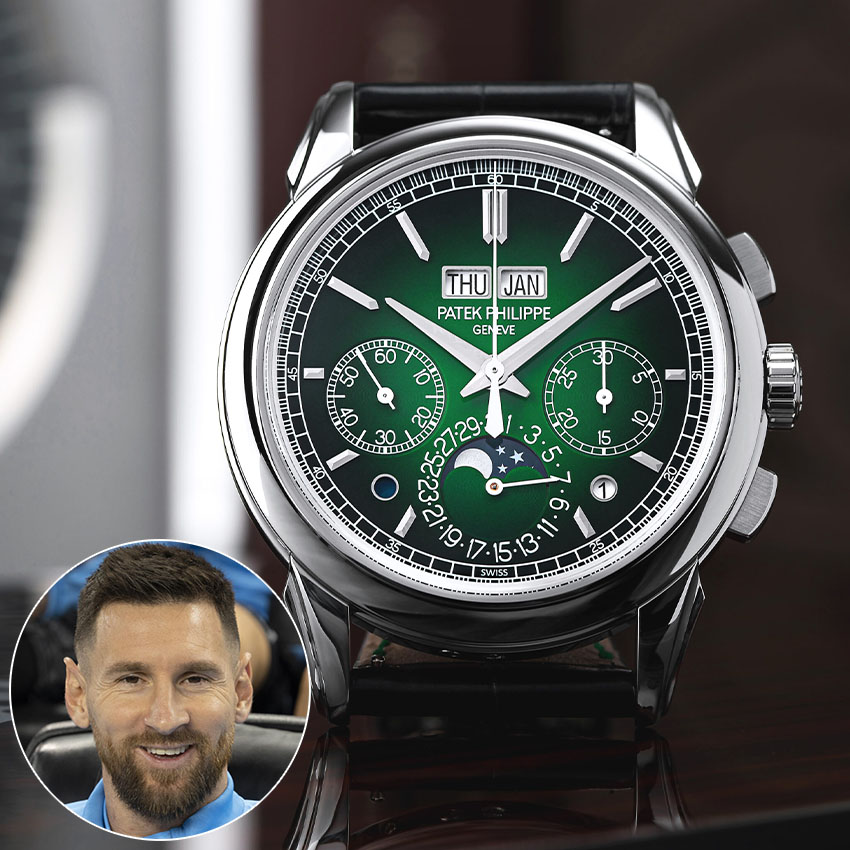 superstar athletes and their watches lionel messi patek philippe perpetual calendar 5270P