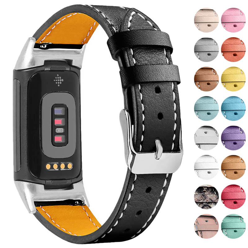  Leather Bands Compatible with Fitbit Charge 6 Bands