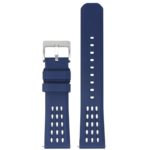 fk17.5 Up Blue DASSARI Flex Perforated FKM Rubber Watch Band Strap 20mm 22mm
