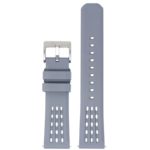 fk17.7 Up Grey DASSARI Flex Perforated FKM Rubber Watch Band Strap 20mm 22mm
