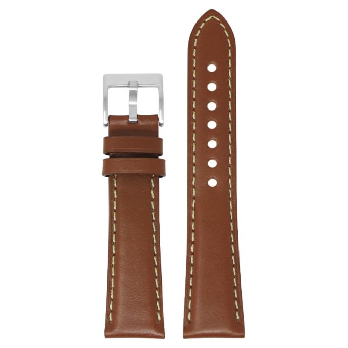 ks6.8 Main Rust StrapsCo Vintage Padded Genuine Leather Watch Band Strap