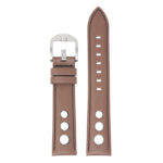 ds4.3.1 Up DASSARI M5 Leather Rally Watch Band Strap in tan and black