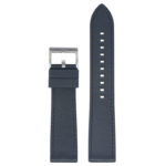 fk16.1.1 Up Black DASSARI Saffiano Leather FKM Hybrid Watch Band Strap 20mm 22mm