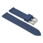 fk16.5.5 Angle Blue DASSARI Saffiano Leather FKM Hybrid Watch Band Strap 20mm 22mm