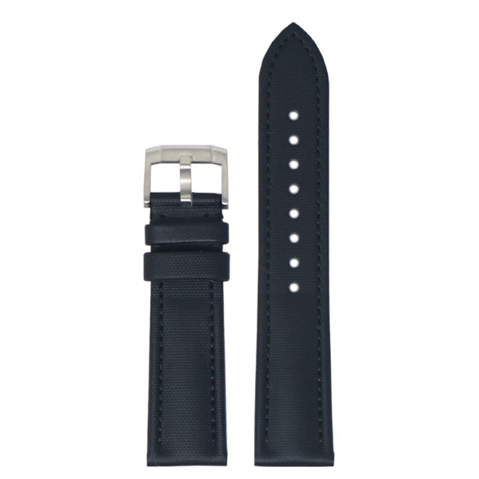 kd4.1.1 Up Black DASSARI Sailcloth Watch Band Strap 19mm 20mm 21mm 22mm