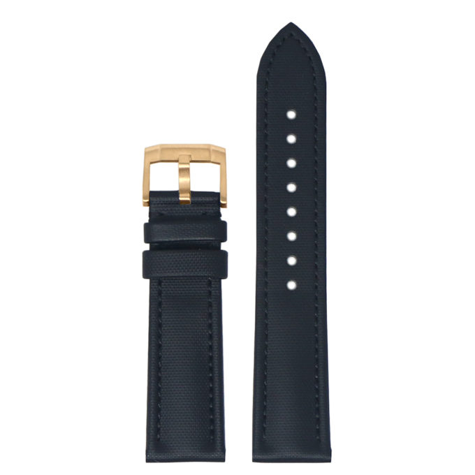 kd4.1.1.rg Up Black DASSARI Sailcloth Watch Band Strap 19mm 20mm 21mm 22mm