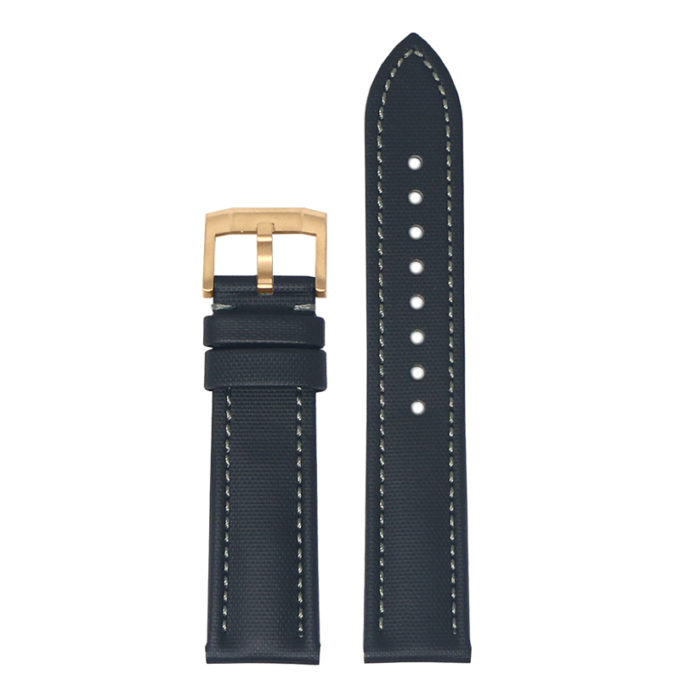 kd4.1.7.rg Up Black & Grey DASSARI Sailcloth Watch Band Strap 19mm 20mm 21mm 22mm