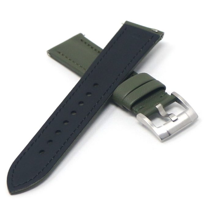 kd4.11.11 Cross Green DASSARI Sailcloth Watch Band Strap 19mm 20mm 21mm 22mm