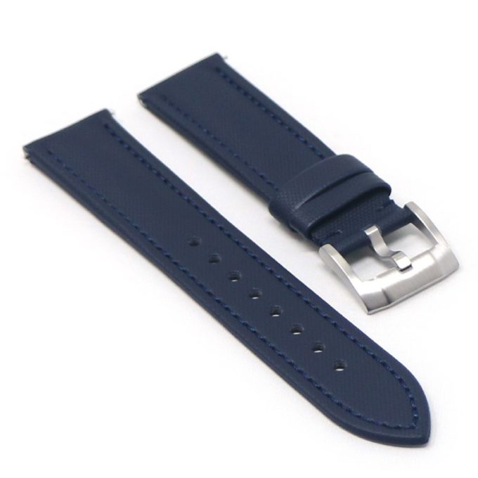 kd4.5.5 Angle Blue DASSARI Sailcloth Watch Band Strap 19mm 20mm 21mm 22mm