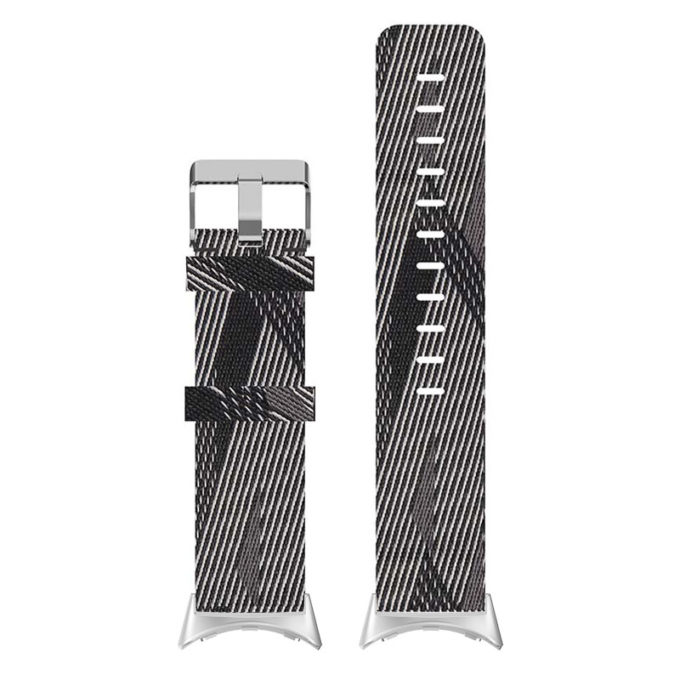 s.ny6 Up Grey & White StrapsCo Nylon Canvas Watch Band Strap 20mm