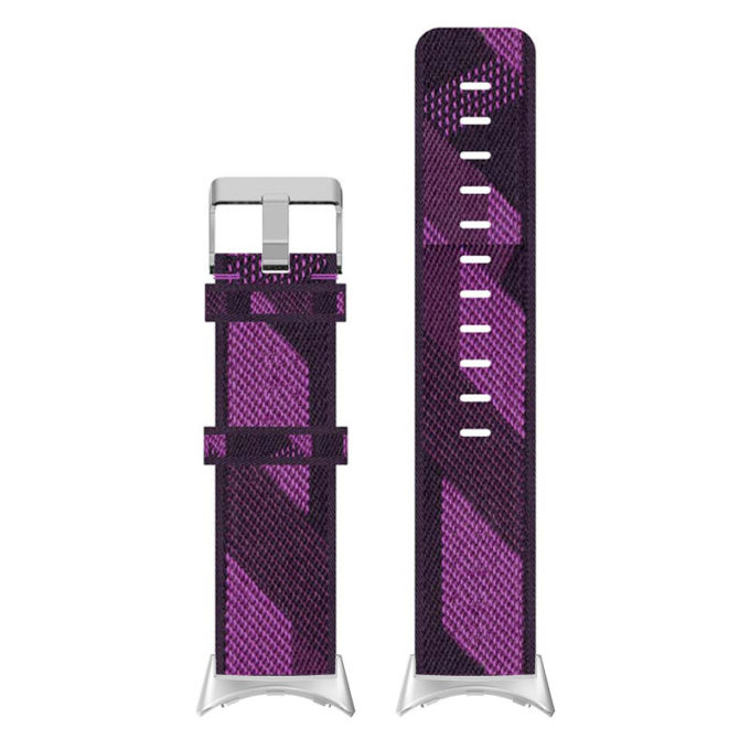 s.ny6 Up Purple Stripe StrapsCo Nylon Canvas Watch Band Strap 20mm