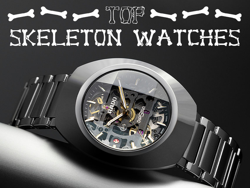 Police watches - Skeletor Watch Police For Men Black, Silver