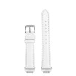 Upright st19 White StrapsCo Everyday Leather Watch Band Strap For Fitbit Inspire 3