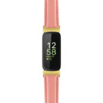 fb.in3.st19 Main Dark Pink StrapsCo Womens Smooth Leather Gold Adapter Watch Band Strap 14mm