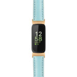 fb.in3.st19 Main Light Blue StrapsCo Womens Smooth Leather Rose Gold Adapter Watch Band Strap 14mm