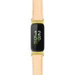 fb.in3.st19 Main Light Pink StrapsCo Womens Smooth Leather Gold Adapter Watch Band Strap 14mm