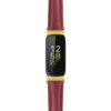 fb.in3.st19 Main Purple StrapsCo Womens Smooth Leather Gold Adapter Watch Band Strap 14mm