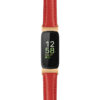 fb.in3.st19 Main Red StrapsCo Womens Smooth Leather Rose Gold Adapter Watch Band Strap 14mm