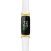 fb.in3.st19 Main White StrapsCo Womens Smooth Leather Gold Adapter Watch Band Strap 14mm
