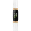 fb.in3.st19 Main White StrapsCo Womens Smooth Leather Rose Gold Adapter Watch Band Strap 14mm
