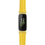 fb.in3.st19 Main Yellow StrapsCo Womens Smooth Leather Gold Adapter Watch Band Strap 14mm