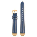 fb.in3.st19 Up Blue StrapsCo Womens Smooth Leather Rose Gold Buckle Watch Band Strap 14mm