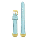 fb.in3.st19 Up Light Blue StrapsCo Womens Smooth Leather Gold Buckle Watch Band Strap 14mm