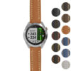 g.aS40.st23 Gallery Tan & White StrapsCo Heavy Duty Mens Leather Watch Band Strap 20mm