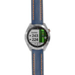 g.aS40.st23 Main Blue & Orange StrapsCo Heavy Duty Mens Leather Watch Band Strap 20mm