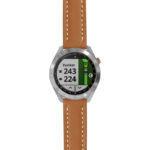 g.aS40.st23 Main Tan & White StrapsCo Heavy Duty Mens Leather Watch Band Strap 20mm