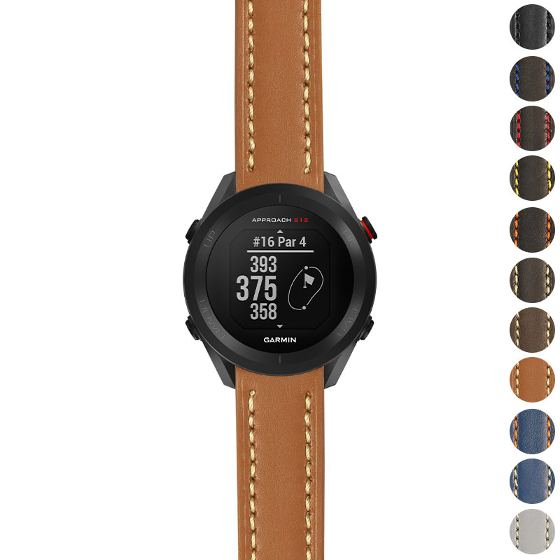 Rugged Leather Strap For Garmin Approach S12 | StrapsCo