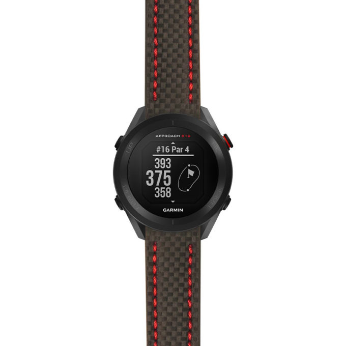 g.as12.st25 Main Black & Red StrapsCo Heavy Duty Carbon Fiber Watch Strap 20mm