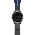 g.d2a.nt13 Main Blue & White StrapsCo Hook and Loop Explorer Watch Band Strap Nylon Velcro NATO 20mm