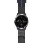 g.dax10.nt13 Main Black & Blue StrapsCo Hook and Loop Explorer Watch Band Strap Nylon Velcro NATO 20mm