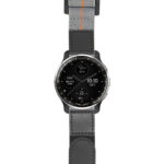 g.dax10.nt13 Main Gray & Orange StrapsCo Hook and Loop Explorer Watch Band Strap Nylon Velcro NATO 20mm