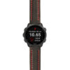 g.f245.st23 Main Black & Red StrapsCo Heavy Duty Mens Leather Watch Band Strap 20mm