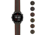 g.f245.st25 Gallery Black & Red StrapsCo Heavy Duty Carbon Fiber Watch Strap 20mm