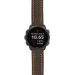 g.f245.st25 Main Black & Orange StrapsCo Heavy Duty Carbon Fiber Watch Strap 20mm