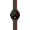 g.f255.st23 Main Black & Red StrapsCo Heavy Duty Mens Leather Watch Band Strap 20mm
