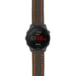 g.f255.st25 Main Black & Orange StrapsCo Heavy Duty Carbon Fiber Watch Strap 20mm