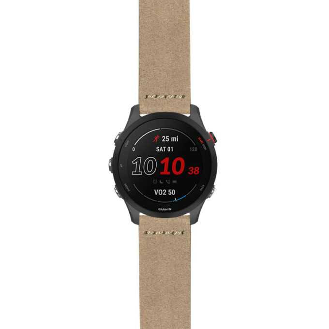 g.f255.st29 Main Grey StrapsCo Heavy Duty Suede Watch Strap 20mm