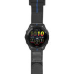 g.f265.nt13 Main Black & Blue StrapsCo Hook and Loop Explorer Watch Band Strap Nylon Velcro NATO 20mm