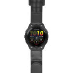 g.f265.nt13 Main Black & Gray StrapsCo Hook and Loop Explorer Watch Band Strap Nylon Velcro NATO 20mm