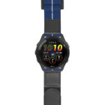 g.f265.nt13 Main Blue & White StrapsCo Hook and Loop Explorer Watch Band Strap Nylon Velcro NATO 20mm