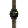 g.f265.st23 Main Black & White StrapsCo Heavy Duty Mens Leather Watch Band Strap 20mm