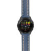 g.f265.st23 Main Blue & White StrapsCo Heavy Duty Mens Leather Watch Band Strap 20mm